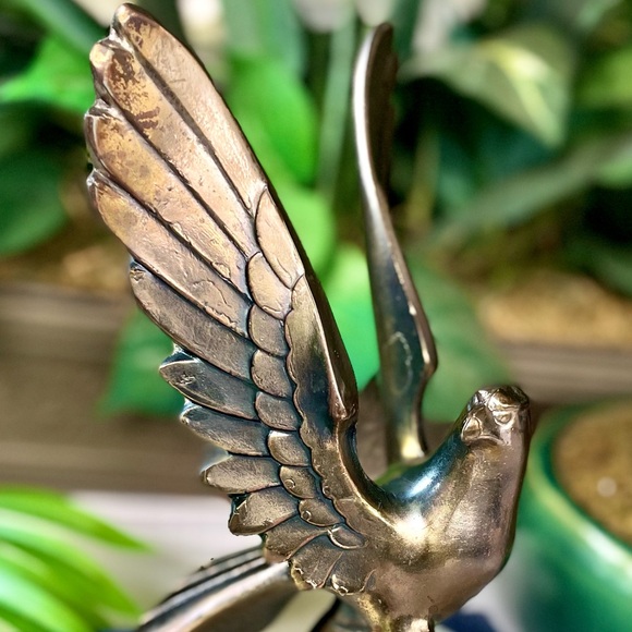 Bronze Eagle Taking Off Gilded Eagle Mounted On Onyx - Picture 8 of 12